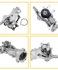 Tough As Nails Coolant Water Pump With Gaskets Fits Buick Encore Chevy Cruze Sonic Trax 1 4L Engine from multiple angles.