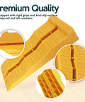 4 Pack Leveling Ramps For Cars And SUVs Anti Slip Wheel Chocks And Levelers For Camper Trailer On Uneven Ground Heavy Duty Stabilizers