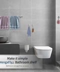 Dope Brushed Nickel 12 Piece Bathroom Hardware Set with towels on 16 inch bars, wall hooks, and toilet paper holder in bathroom.