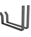 Dual Pack Garage Ceiling Rack Hooks Accessory For Ceiling Storage, Heavy Duty 35 Lbs Rated, 70 Lbs Tested, Scratch Resistant Black Finish