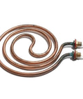 Heavy Duty Copper Circular Water Tank Heating Element 220V 2000W Liquid Boiler Replacement Tube with coiled design.