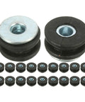 2 Sets Motorcycle Rubber Grommets Kit With Shock Absorbing Cushions For Rear Shock Absorbers To Boost Ride Comfort On Long Haul Trips And Rough Roads Today, black rubber and metal grommets