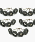 Heavy Duty Mini Drill Nylon Brush Buffing Wheel Set 20 Piece Grit 1200 with snug 3.2mm shank for polishing metal surfaces.
