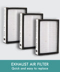 K3040 HEPA Replacement Filter Fits 200 And 400 Series Canister Vacuum Cleaners Pack Of 3 displayed against a white background