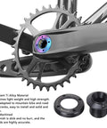 Beefy Titanium Alloy M18 Dub Crank Bolt With M30 Lock Ring Kit Black Replacement Set For DUB Cranksets Lightweight And Rock Solid Hardware For Secure Bike Crank Fixing, installed on crankset