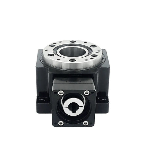 Right Angle Rotary Actuator With Killer Torque For Robot Arms Delivering Smooth 360 Degree Hollow Shaft Rotation Built Tough For Dead Serious Precision Motion Control, featuring metal and a robust design.