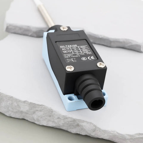 Fast Acting Micro Switch TZ-8166 Momentary Limit Switch for Electrical Control 6A 250V industrial use, black and blue base