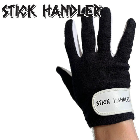 Premium Cabretta Leather Full Finger Drumming Gloves Black Medium Offering Killer Grip And Sick Stick Control breathable cotton top.