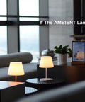 Cordless USB Rechargeable Table Lamp With 4000mAh Battery, 2700K Warm LED in a modern living room setting