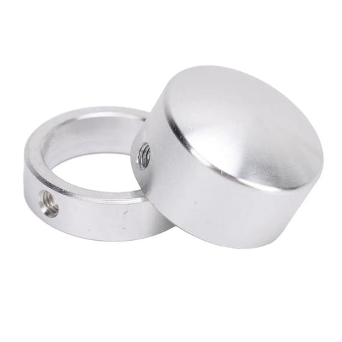 Rock Solid One Inch Aluminum Handle End Covers For Gym Fitness Equipment Lightweight Wear Resistant Fitment Kits For Heavy Duty Strength Training Rack Accessories Easy Install Beef Up Your Rig