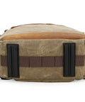 Bottom view of Waterproof Camera Backpack With Hidden Side Access, Retro Batik Canvas DSLR Shoulder Bag for Men and Women