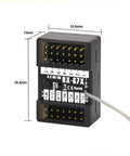 7 Channel 2.4G RC Transmitter With Receiver For Cars, Crawlers, And Boats, Anti Jamming FHSS Tech High Sensitivity Control