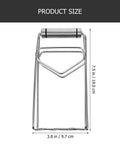 Heavy Duty No Burn Bowl Gripper Slick Stainless Steel Heat Resistant Pot Tongs Non Slip Dish Lifter measuring 7.5 x 3.8 inches.
