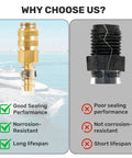 Get Your Boat Steering Smooth With This 30 Inch Hydraulic Bleed Kit comparison of brass fittings and poor quality seals.