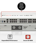 Heavy Duty Enterprise Network Security Appliance With Five Year Ai Driven Threat Shield Dlp Casb And Rock Solid Zero Hassle Tech Support For Crushing Sneaky Digital Attack Vectors, showcasing multiple ports and a sleek design.