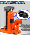 6 Pack Bottle Jack Oil Filler Plugs, 8mm Rubber Hydraulic Filler Plugs Bung for Floor Jacks with jack and plugs shown
