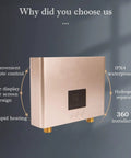 5500W Tankless Under Sink Hot Water Heater 110V Thermostatic Instant On Demand Water Heater With Remote Control And Touch Screen Digital Display, features and design