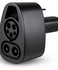 Heavy Duty Ev Charging Adapter For Tesla Model 3 Y S X CCS1 Combo DC To AC Power Converter close-up view of charging head