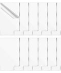 Senbota clear cast acrylic sheets, pack of 12 for LED light bases, 5.9x5.1 in, 4 mm thick, protective film