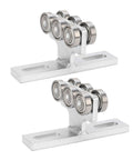 Heavy Duty 6 Wheel Trolley Assembly For PA200 To Pa1000 Electric Hoist with smooth rollers for easy load movement.