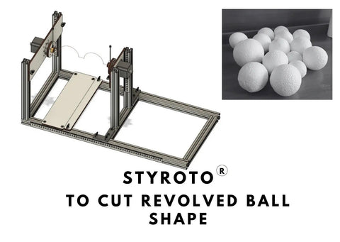 Kickass Eps Styrofoam Cutting Machine For Crafting Sick Revolved Shapes Like Cylinders Cones Balls Pillars Snowmen And Bells With Hella Precise Stepper Motor Speed Adjustment