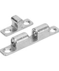 Rock-Solid 316 Stainless Marine Door Catch With Ball Tension Roller, 60mm, shown in polished finish, rust-resistant for RV interiors.