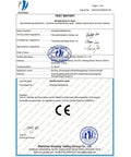 CE EN 892 certification for Beefy 12mm Static Climbing Rope With 10m and 20m Lengths, Rugged Polyester Build, official document with signatures.