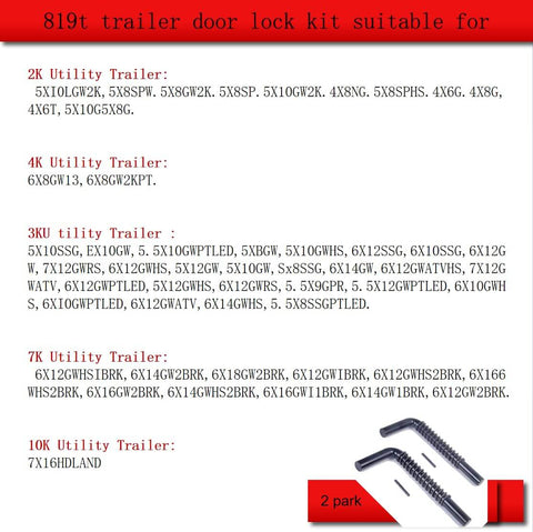 Trailer Gate Latch Spring Repair Kit 2 Pack Heavy Duty Beefed Up Spring Loaded Latch for Utility Trailers