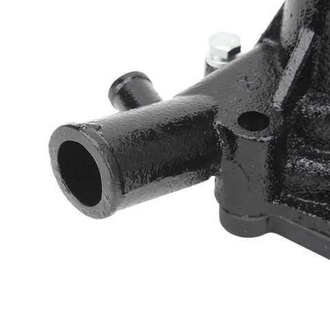 Close-up of Heavy Duty Engine Coolant Water Pump, black metal, essential for Hyster 4.3L Forklift, Isuzu C240 applications.