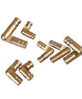 Gold Barrel Hinge Set 20 Pcs Soft Close Concealed For Cabinets And Wooden Cases And Boxes 4mm Or 5mm Diameter By 15mm To 30mm Length