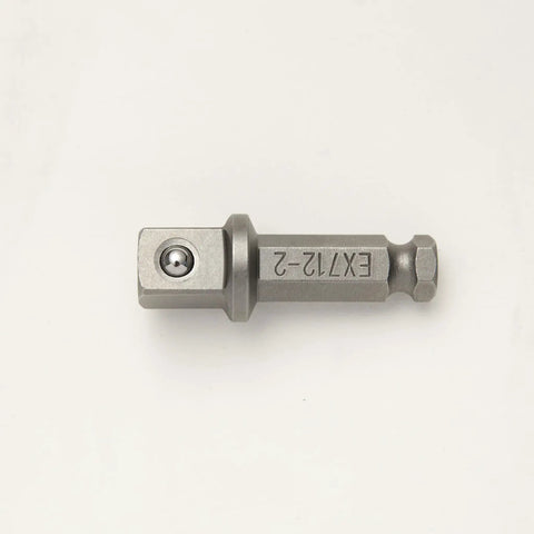 7/16 Hex To 1/2 Square Socket Adapter Drive Converter With Spring Ball Retainer For Impact Wrenches And Cordless Drivers Quick Change