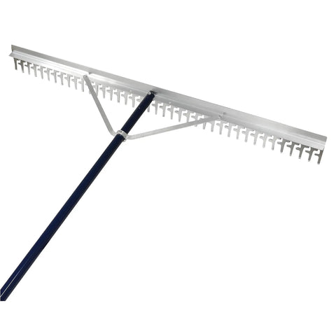 48 Inch Screening Rake With 66 Inch Handle For Beach And Lawn Care Heavy Duty Commercial Grade Debris Trapping Teeth