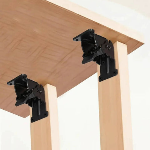 Beefy Heavy Duty Self-Locking Foldable Hinge For Tables Beds Chairs Cabinets And More, 0, 90 And 180 Degree Multi Angle Folding Hardware installed