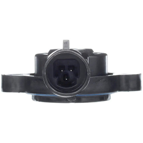 Throttle Position Sensor Replacement For Your Ride With Real Time Idle And Smooth Acceleration Vehicle Specific OEM Fit High Quality TPS Sensor For EFI Systems In Cars And Trucks Reliable Performance And Long Life. front view black plastic TPS sensor