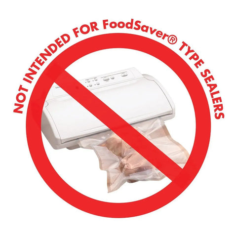 Chamber Vacuum Pouches 3 Mil Thick, 10 x 13 Inches, BPA Free Pre Cut Bags With Tear Notch shown not for FoodSaver use