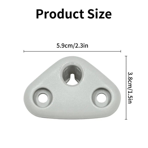 Subaru Visor Mount Clips 2 Pack Replacement Set For Forester, Impreza, Crosstrek, BRZ, Durable ABS Pivot Sun Visor Bracket dimensions
