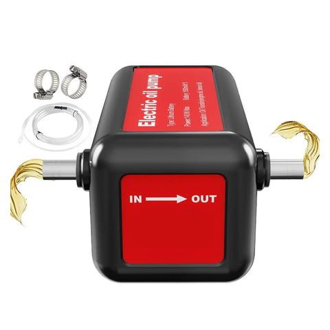 Top Rated 7500mAh Self-Priming Oil Change Pump Compatible With EAFC 140W For Cars And Trucks No Power Cords Needed For Quick Fluid Extraction, showing pump, hoses, and clamps.