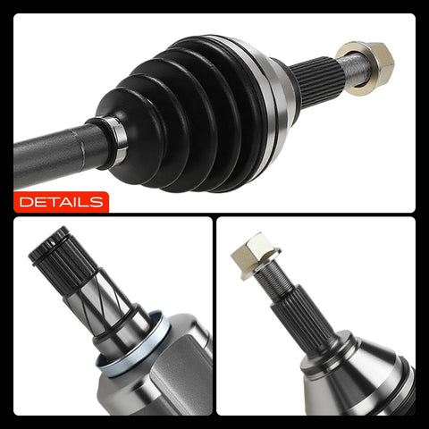 Close-up of Front CV Axle Shaft Assembly Set Of 2 For Nissan Maxima 2009 2014 3.5L V6 Gas Front Left And Right