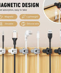 Dope Silicone Cable Organizer Set For Bundling And Fastening Wires And Headphones, 2025 Upgrade Reusable Cable Management holds cords