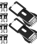 Lawsen Spring Clips Recessed Lighting 60pcs LED Downlight Mounting Accessories Spring Clips for Ceiling Lamp Bracket Wall Compatible, black metal clips
