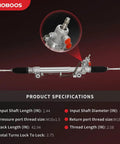 Power Steering Rack And Pinion Assembly For Toyota 4Runner 2010 To 2022 Drop In Direct Fit Left Hand Drive Leak Resistant New Unit Replacement Ref 26 2660 with specs