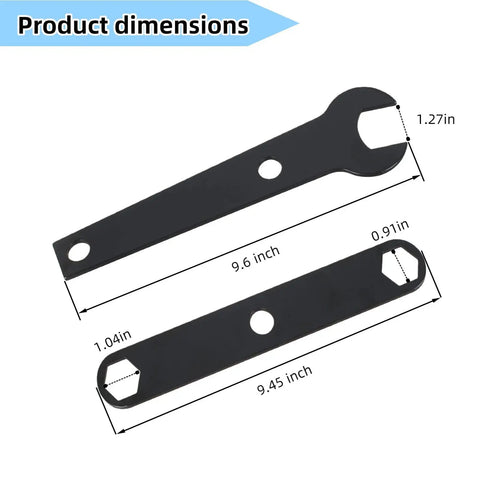 Diagram of Table Saw Wrench Set Two Pack Fits BTS10S BTS12S RTS21 10 Inch Table Saw Models Built Tough Forged Steel Blade Change Tool