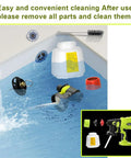 HVLP Paint Sprayer With Brushless Motor And Precise Flow Control in a sink for easy cleaning and maintenance.