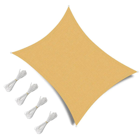 8x10 Shade Sail Permeable HDPE Outdoor Sun Shade Canopy For Patio Backyard Garden And Porch UV Block Sun Cover
