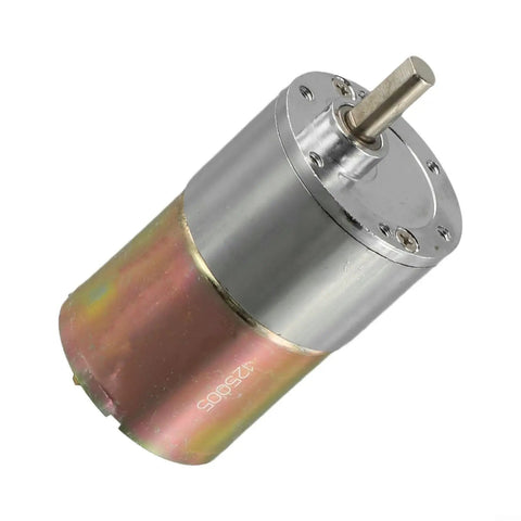 Heavy Duty 37Mm Metal Brushed Dc Motor With Dead Silent Operation And Sick High Torque Output Featuring Rock Solid All Metal Gears For Smooth Reversible Rotation That Slays Vending Machines And Diy Automation Projects, showing the motor's aluminum housing.