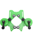 Bewinner 16 Pcs Huge Hole Saw Kit For Ceramic Glass Marble And Granite Wet Dry Tile Drilling With Double Suction Cup Guide And Precision Positioner Tool, green suction guide