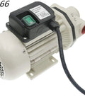 Rugged Industrial Chemical Distribution Pump 115V with PA66 build, blue housing shown at angle