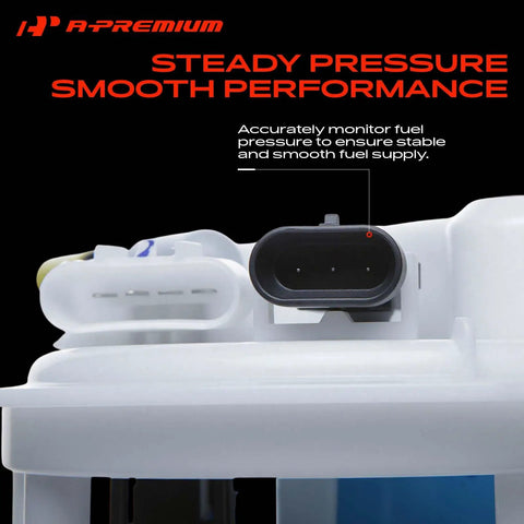 Badass Electric Fuel Pump Module Assembly With Pressure Sensor showing built-in sensor for Chevy Uplander 2008-2009 3.9L V6.