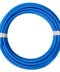 Coiled Blue PU Polyurethane Tubing 32.8 Ft For Air Hose And Fluid Transfer One Half Inch OD, Five Sixteenths Inch ID