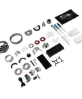 Parts layout of Turbofan Engine Model Kit 1 12 Scale Crafted From Aluminum And Zinc Alloy With Over 300 Parts For Realistic Assembly